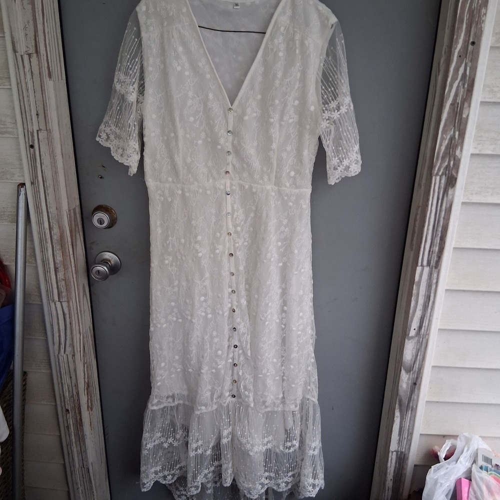 Elfin Fairy Boho Wedding Dress 2x STUNNING Hippie festival